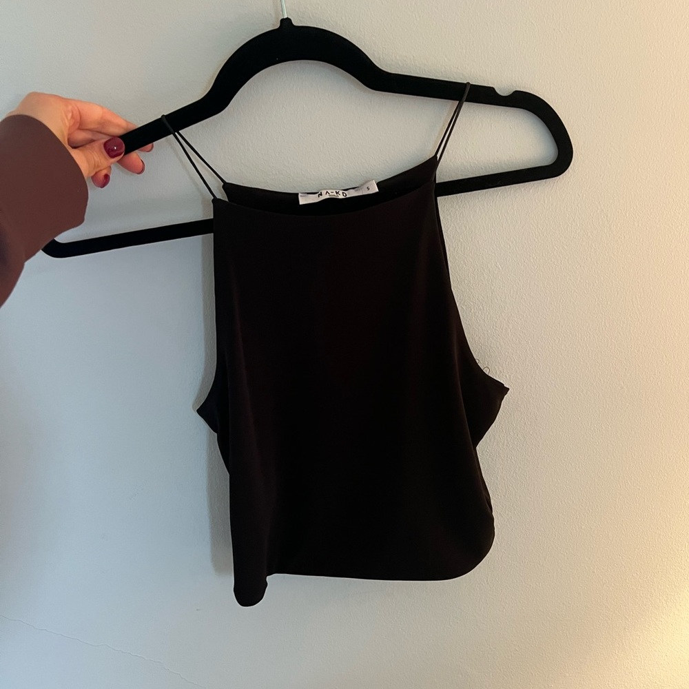 Black Halter Crop top